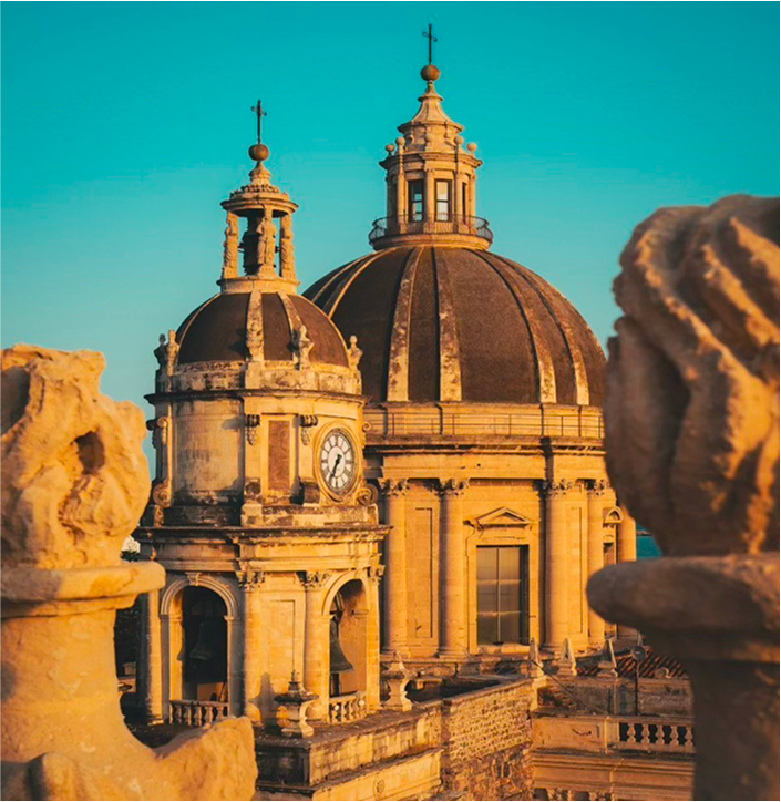 Baroque Catania & Shopping from Eloro hotel or President Sea Palace